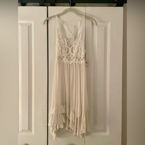 Free People White Lace Dress